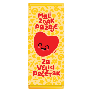 Omotnica za čokoladu Najlepše želje"mali znak pažnje"