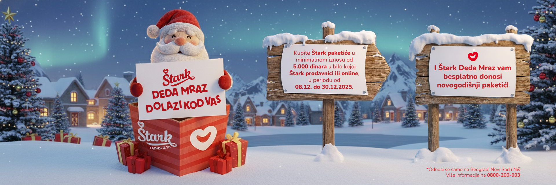 Štark Deda Mraz dolazi kod vas