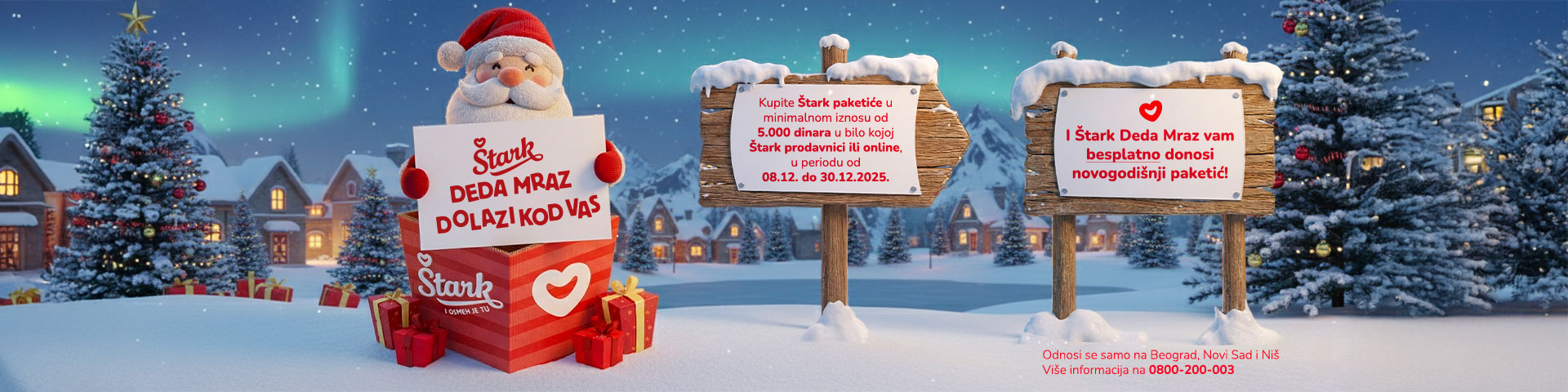 Štark Deda Mraz dolazi kod vas